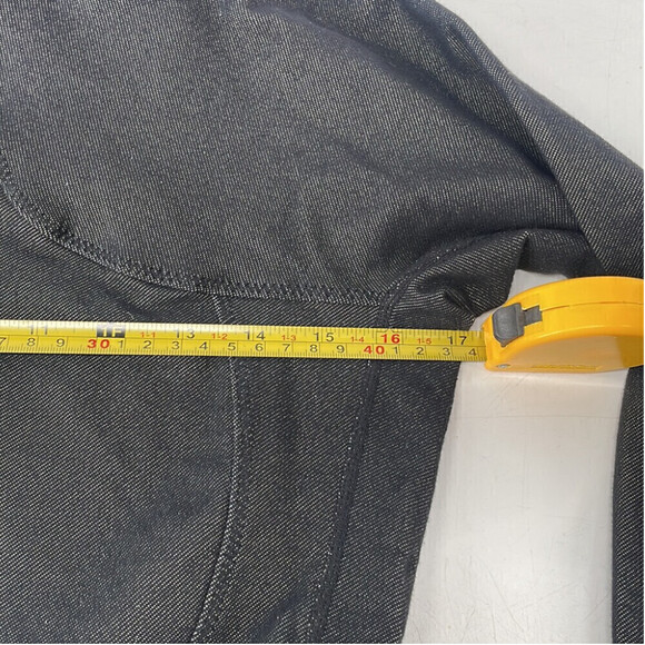 Lululemon jacket zip front denim slub black gym workout sz 6 - Picture 5 of 12